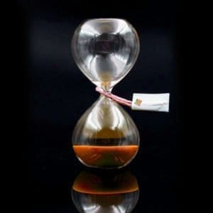 Workshoptool für Kreativitätsworkshops - Sanduhr aus Glas