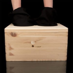 Inspirations Darkroom Holzkiste für Inspirationen im Innovationsworkshop