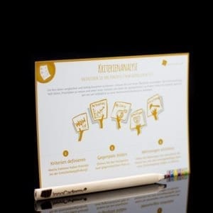 Kriterienanalyse - Methodenkarte für Innovationsworkshops online bestellen