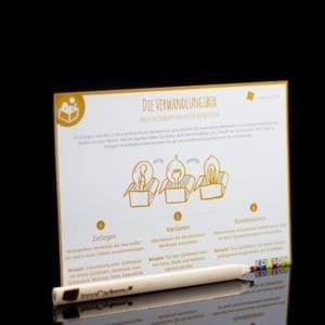 Die Verwandlungsbox - Methodenkarte für Innovationsworkshops online bestellen