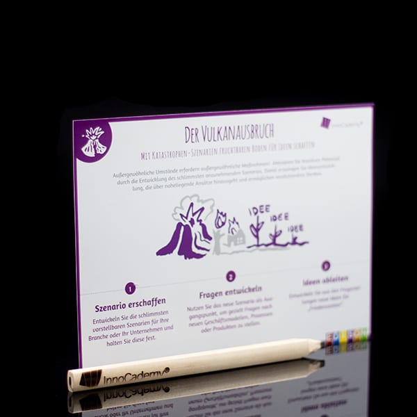 Der Vulkanausbruch - Methodenkarte für Innovationsworkshops online bestellen